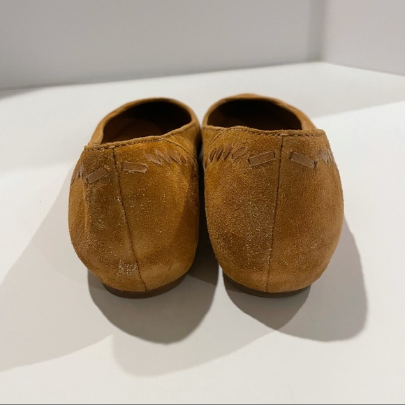 Trask Bianca Suede Pointy Toe Flat Shoe Size 9.5M - Picture 6 of 10